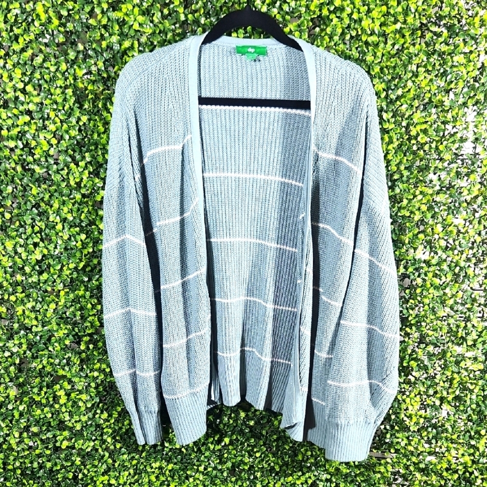 Gray Striped Sweater Women's Size 2X by Dip